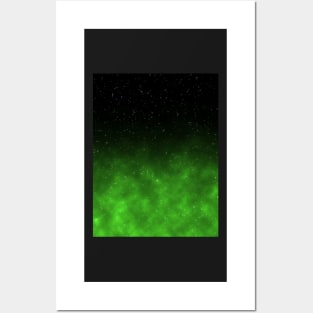 Green Galaxy Posters and Art